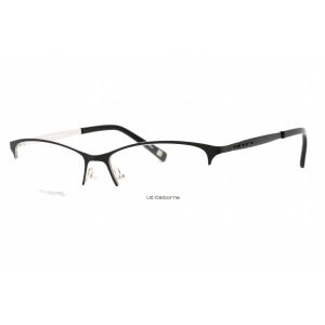 Liz Claiborne Women's Eyeglasses - Black Palladium Cat Eye Metal Frame | L 654 0CSA 00