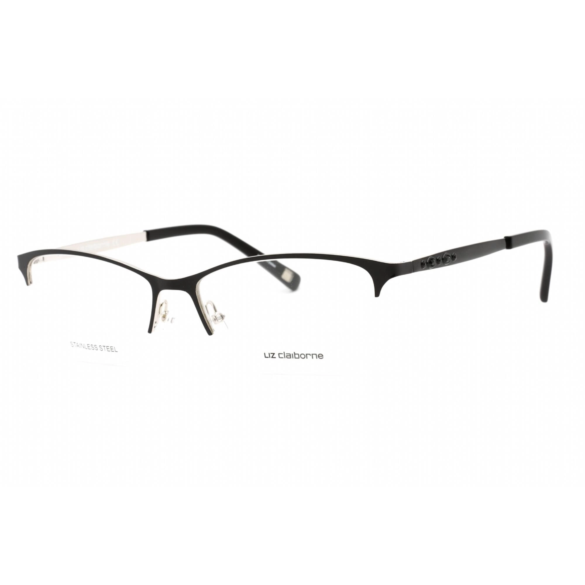 Liz Claiborne Women's Eyeglasses - Black Palladium Cat Eye Metal Frame | L 654 0CSA 00