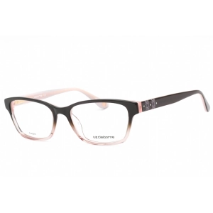 Liz Claiborne Women's Eyeglasses - Grey Pink Rectangular Plastic Frame | L 640 0HAQ 00