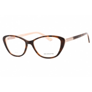 Liz Claiborne Women's Eyeglasses - Havana Peach Full Rim Cat Eye Frame | L 458 0HMV 00