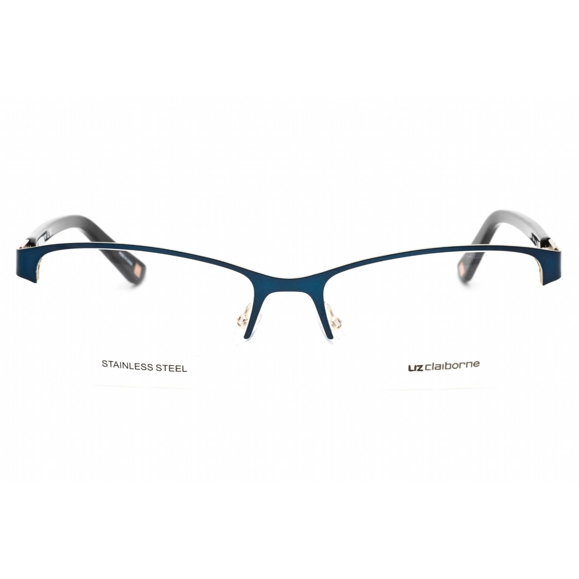 Liz Claiborne Women's Eyeglasses - Navy Cat Eye Frame Clear Demo Lens | L 615 0DA4 00