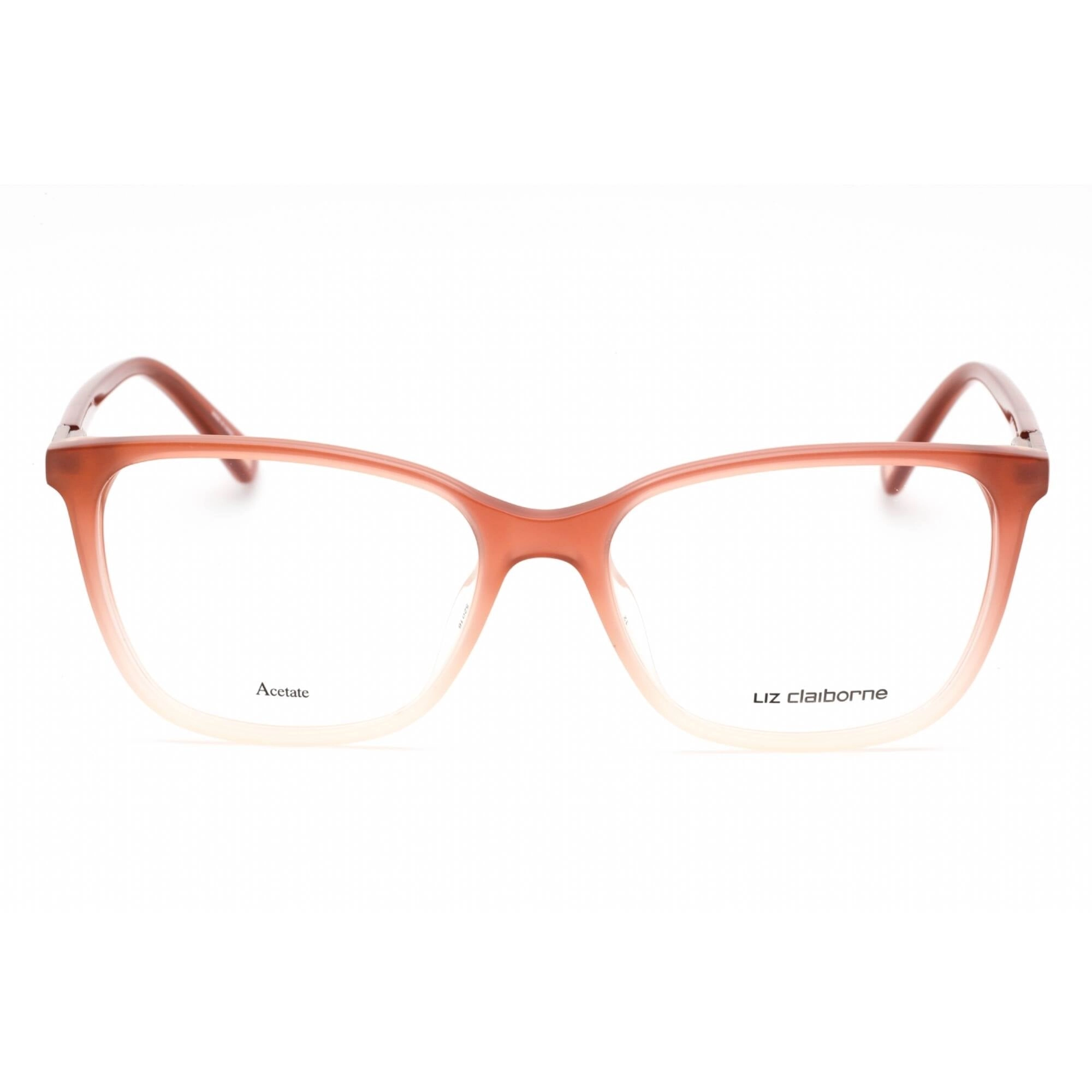 Liz Claiborne Women's Eyeglasses - Salmon Beige Cat Eye Plastic Frame | L 657 0F6I 00