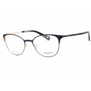 Liz Claiborne Women's Eyeglasses - Semi Matte Navy Metal Cat Eye Frame | L 445 0E8W 00