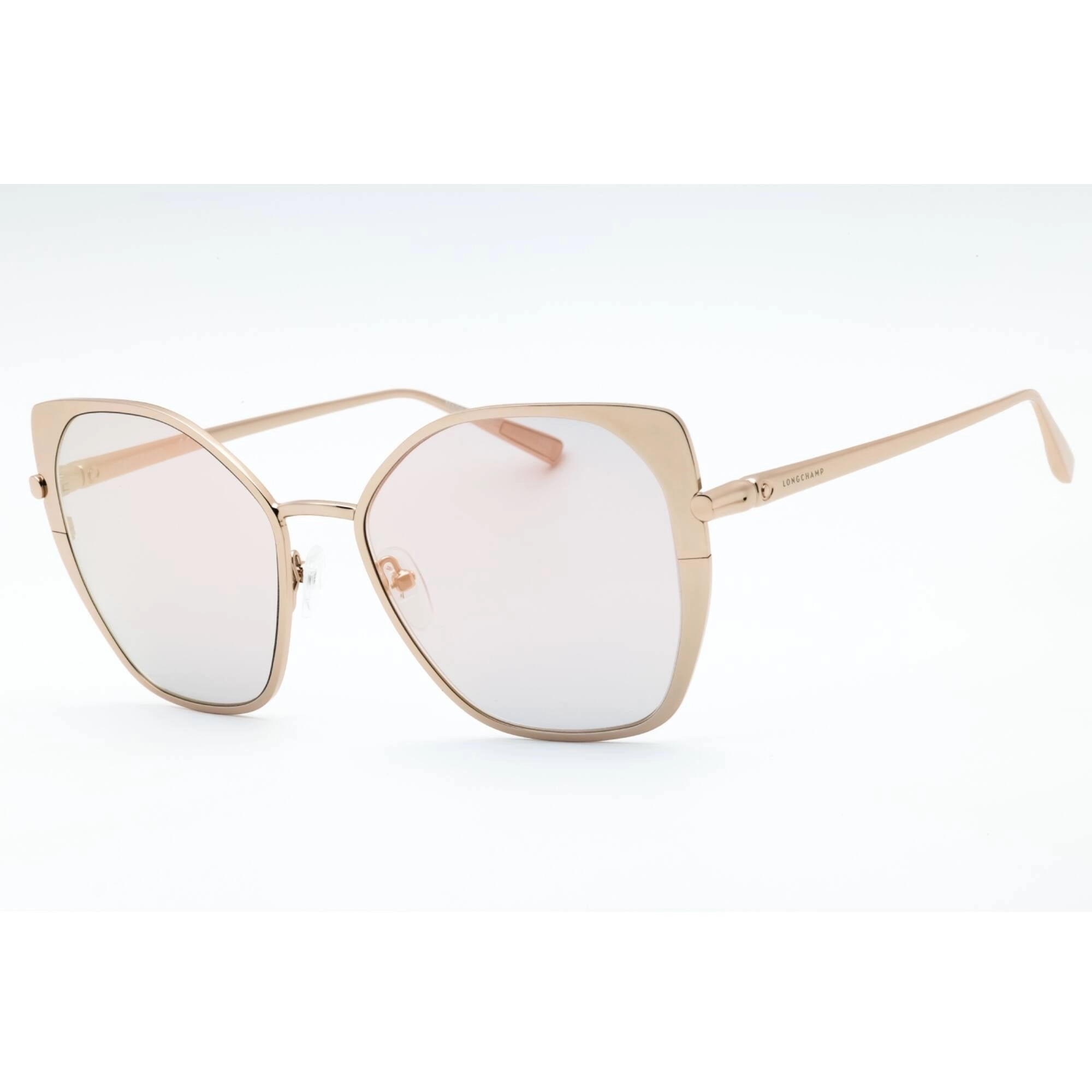 Longchamp Women's Sunglasses - Rose Gold Metal Full Rim Butterfly Frame | LO175S 770