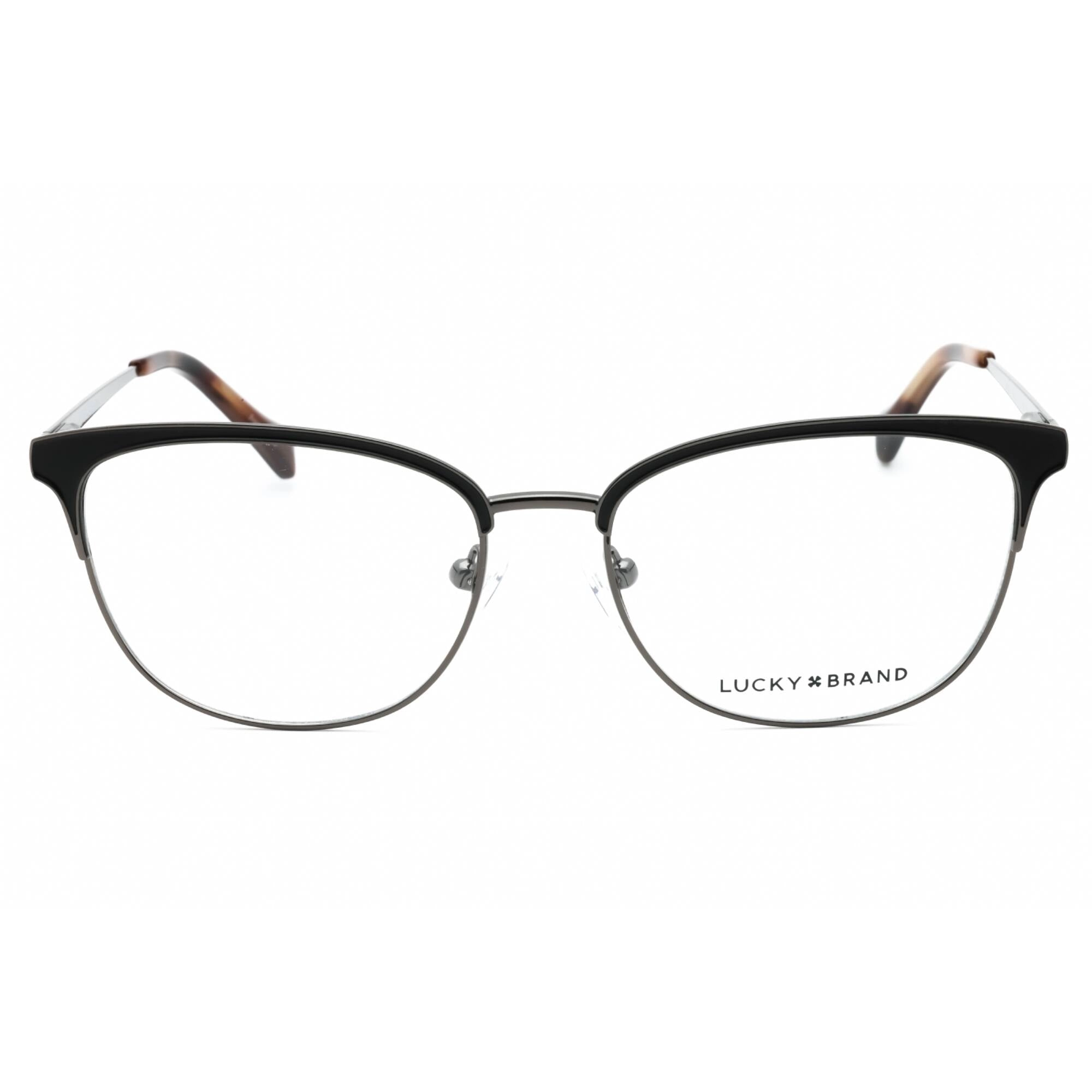 Lucky Brand Women's Eyeglasses - Black Cat Eye Full Rim Frame Clear Lens | D115 0BLA