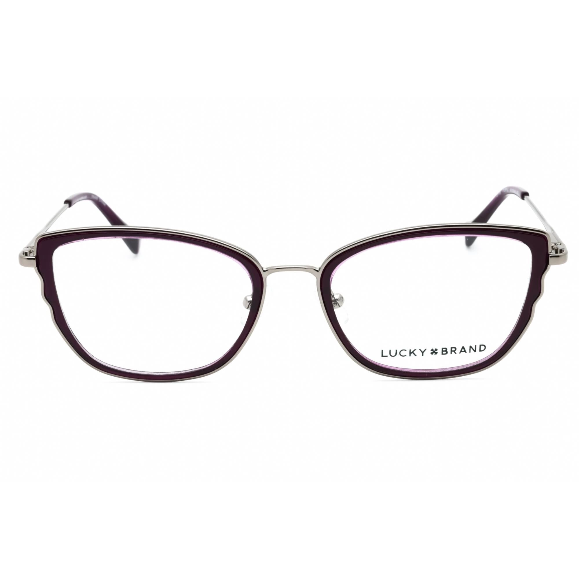 Lucky Brand Women's Eyeglasses - Purple Metal Cat Eye Shape Full Rim Frame | D116 0PUR