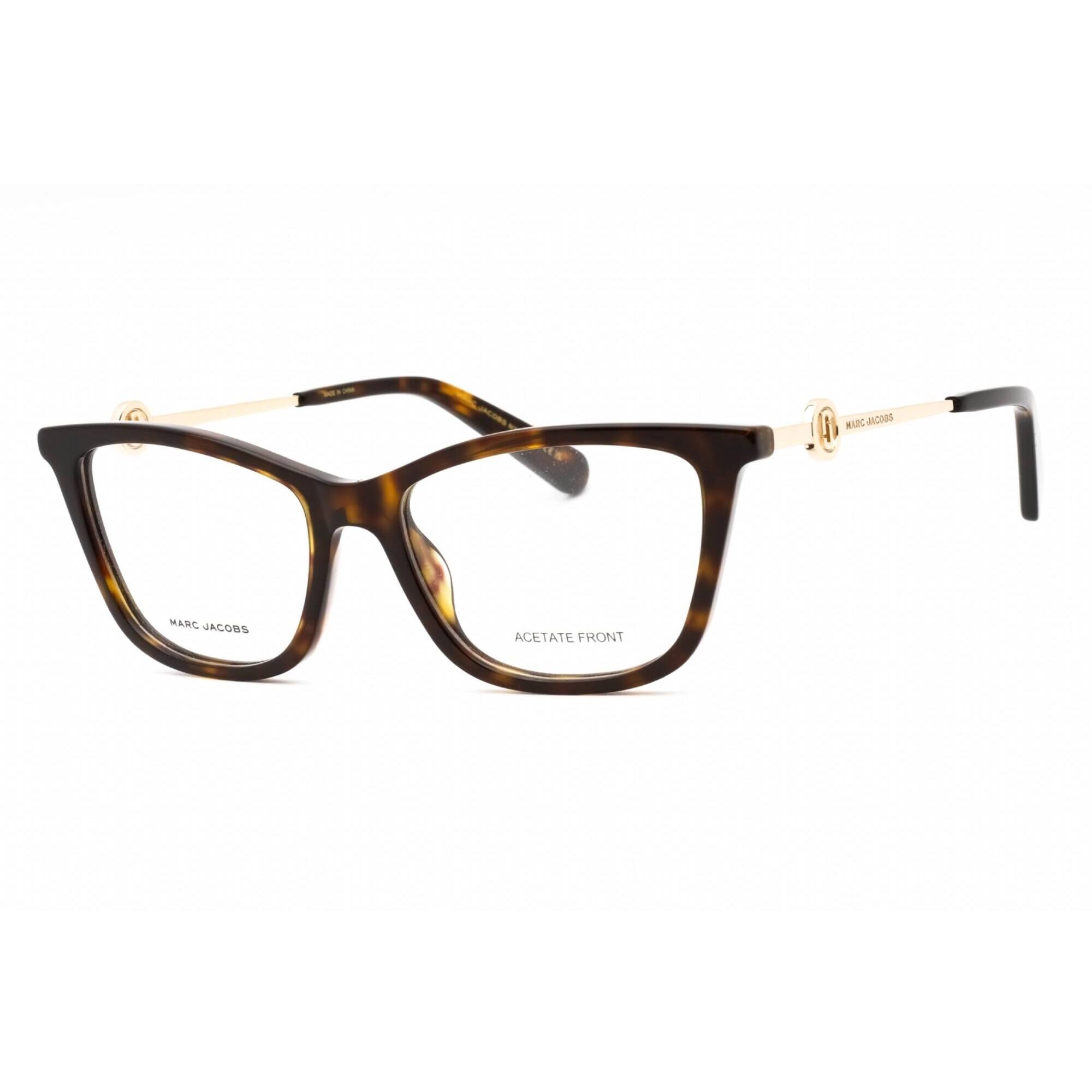 Marc Jacobs Women's Eyeglasses - Havana Cat Eye Plastic Frame | MARC 655 0086 00