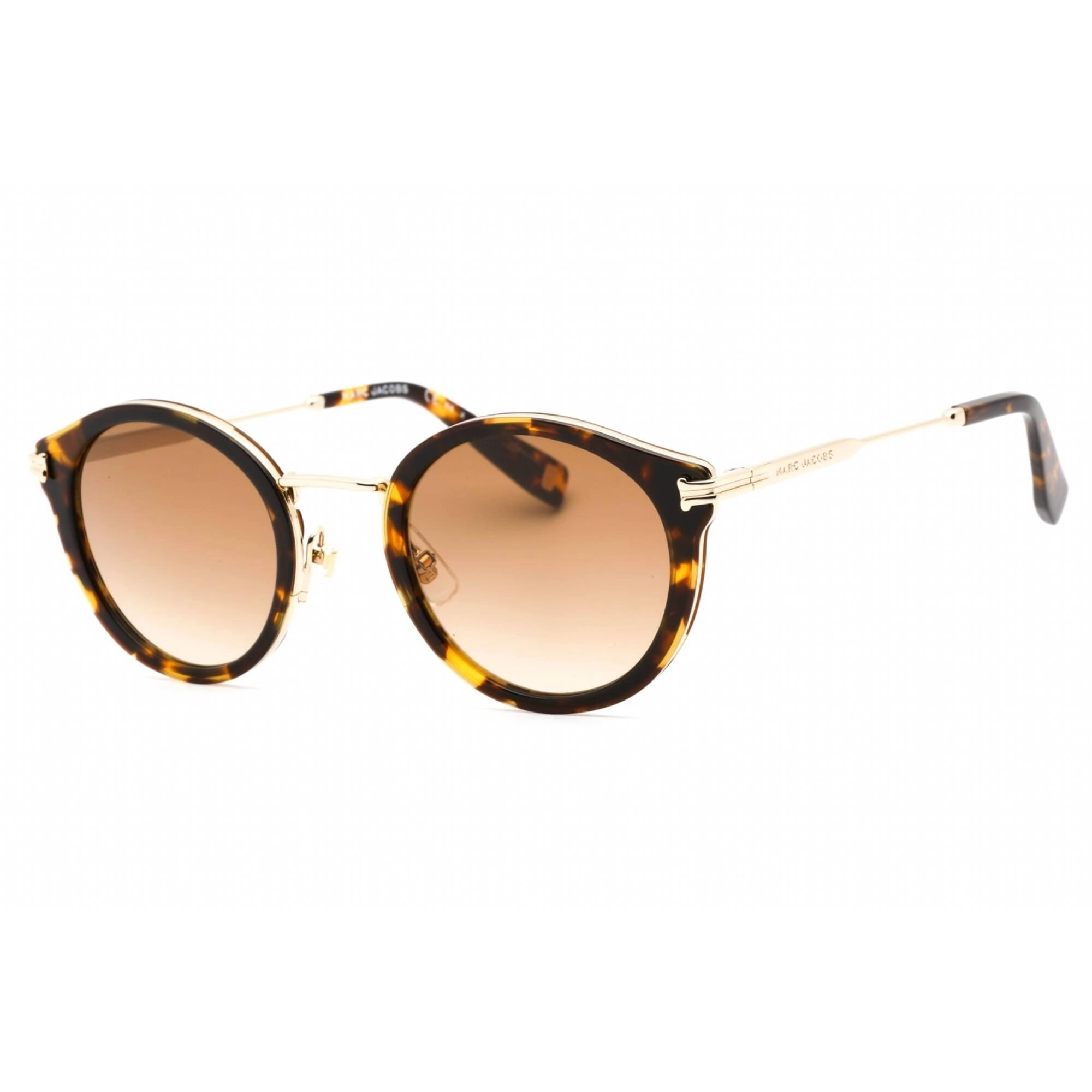 Marc Jacobs Women's Sunglasses - Full Rim Havana Plastic Round | MJ 1017/S 0086 HA