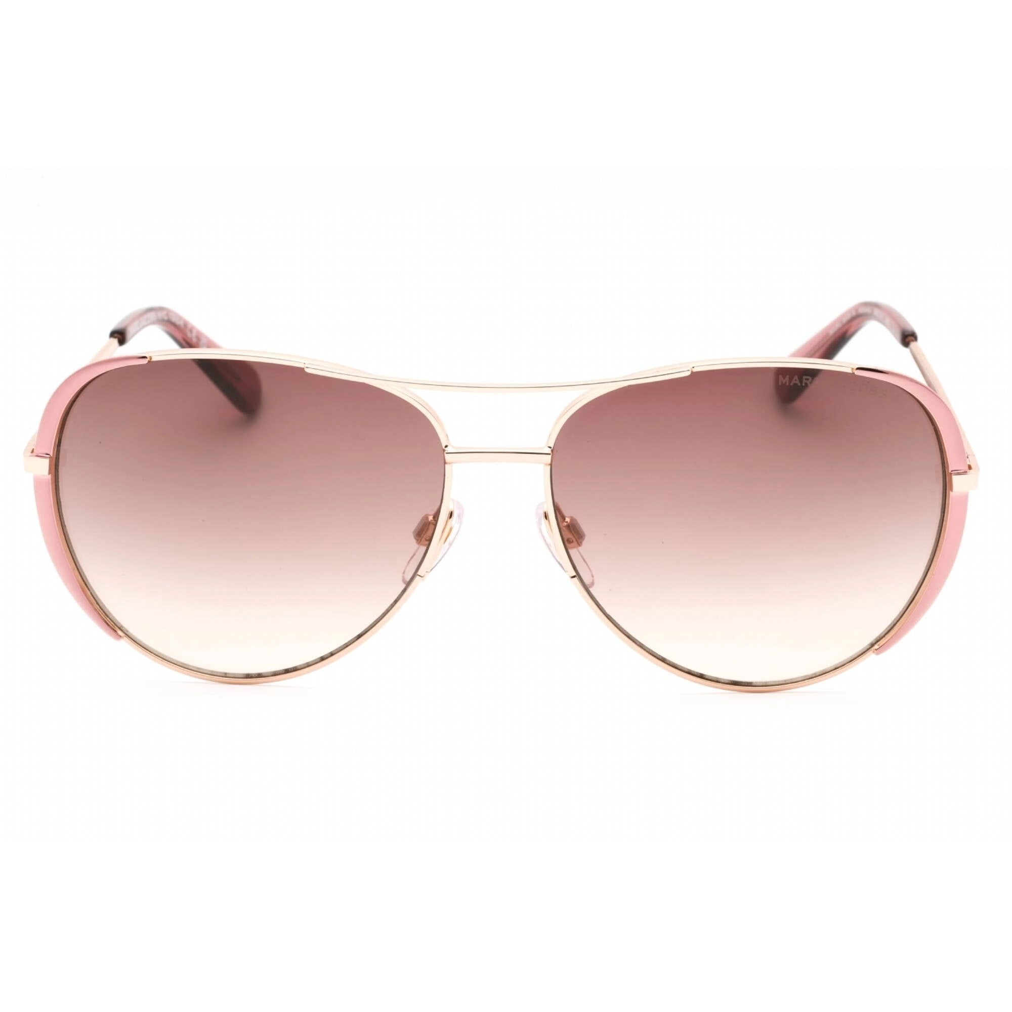 Marc Jacobs Women's Sunglasses - Gold Burgundy Aviator Metal Frame | MARC 686/S NOA HA
