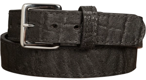 Men's Black Elephant Leather Belt