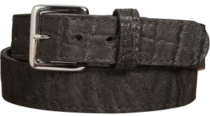 Men's Black Elephant Leather Belt