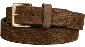 Men's Brown Hippopotamus Leather Belt