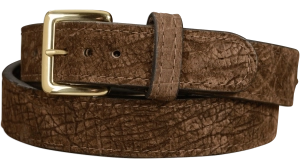 Men's Brown Hippopotamus Leather Belt