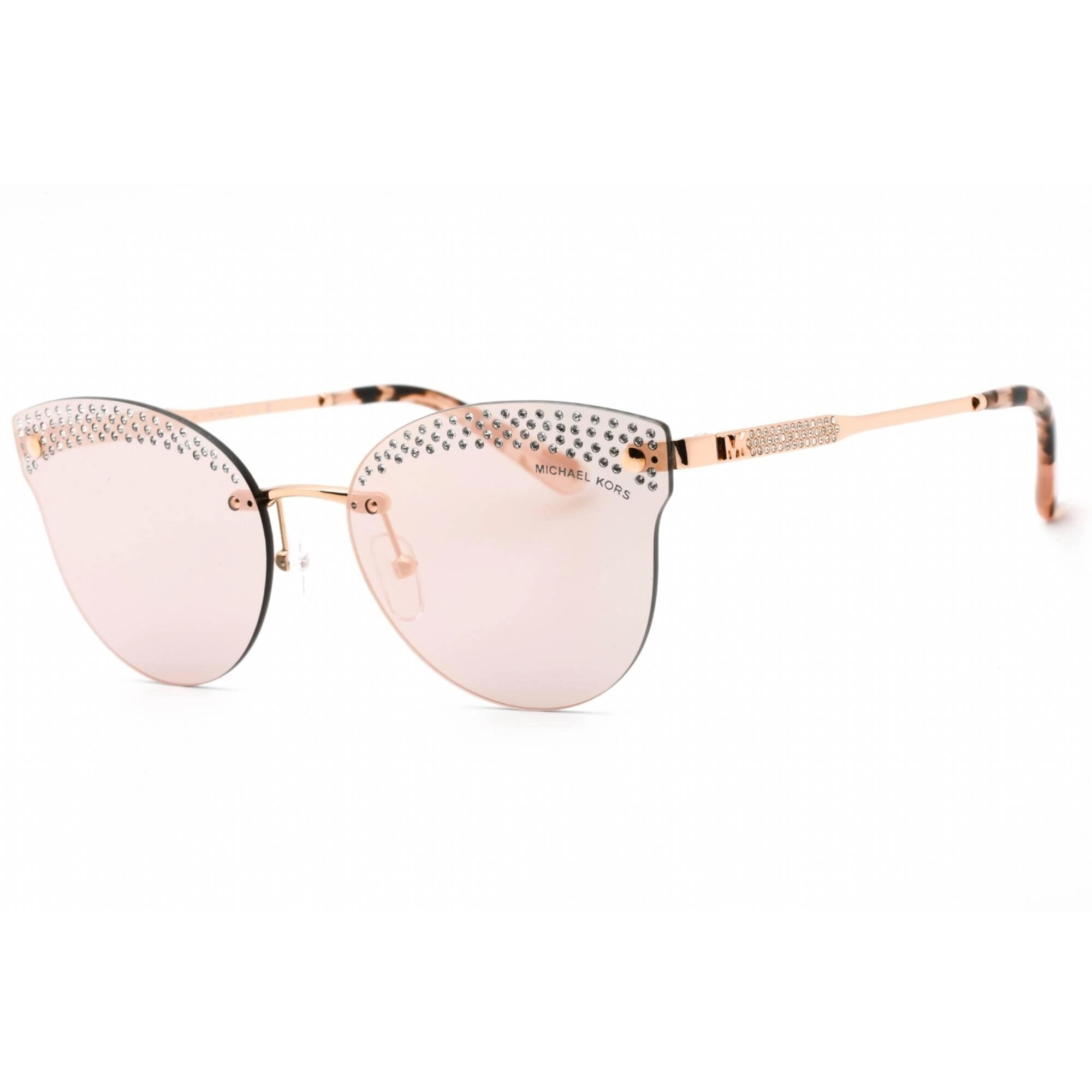 Michael Kors Women's Sunglasses - Pink Gold Metal Rimless Cat Eye | 0MK1130B 11084Z