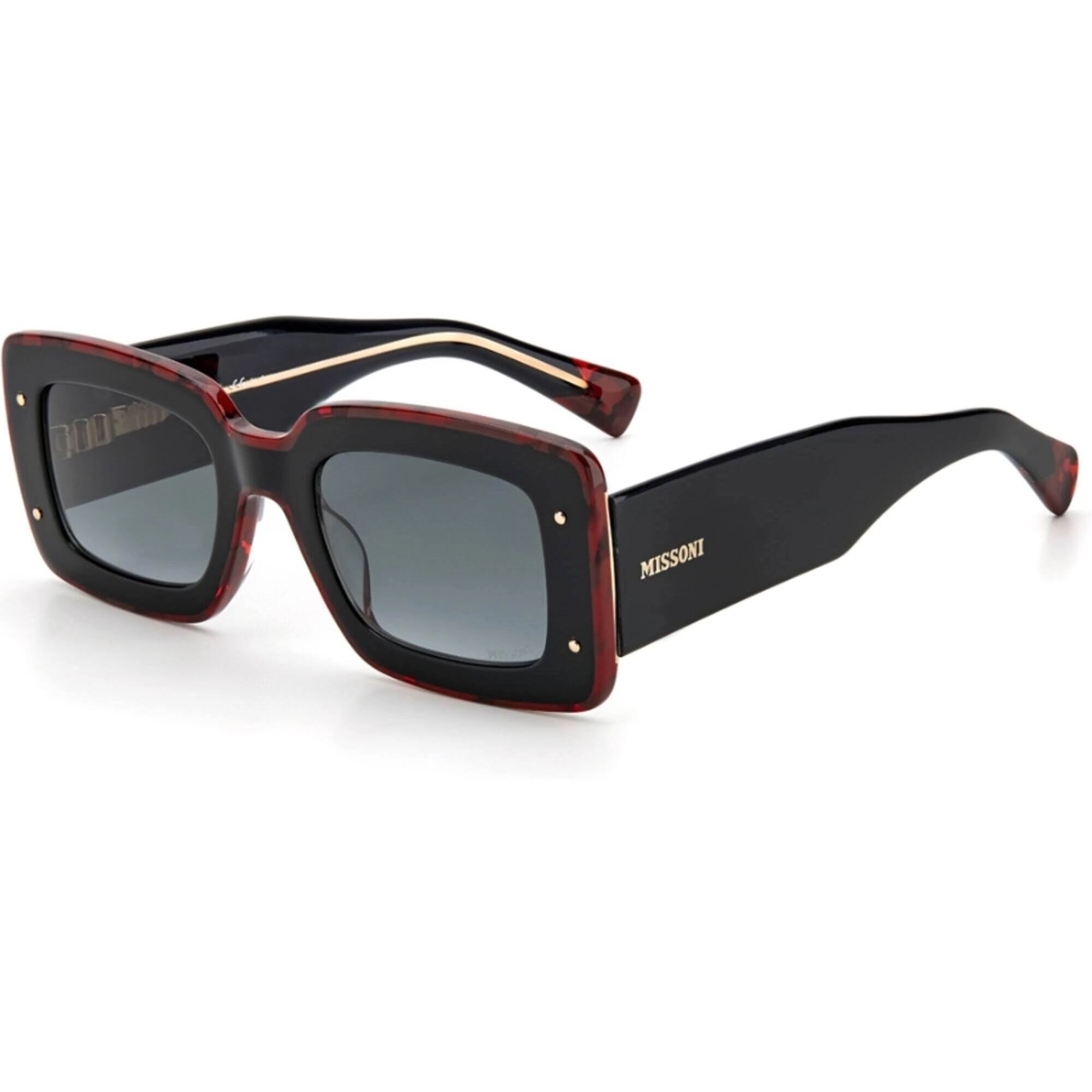 Missoni Women's Sunglasses - Black Havana Plastic Rectangular Frame | MIS 0041/S 0WR7