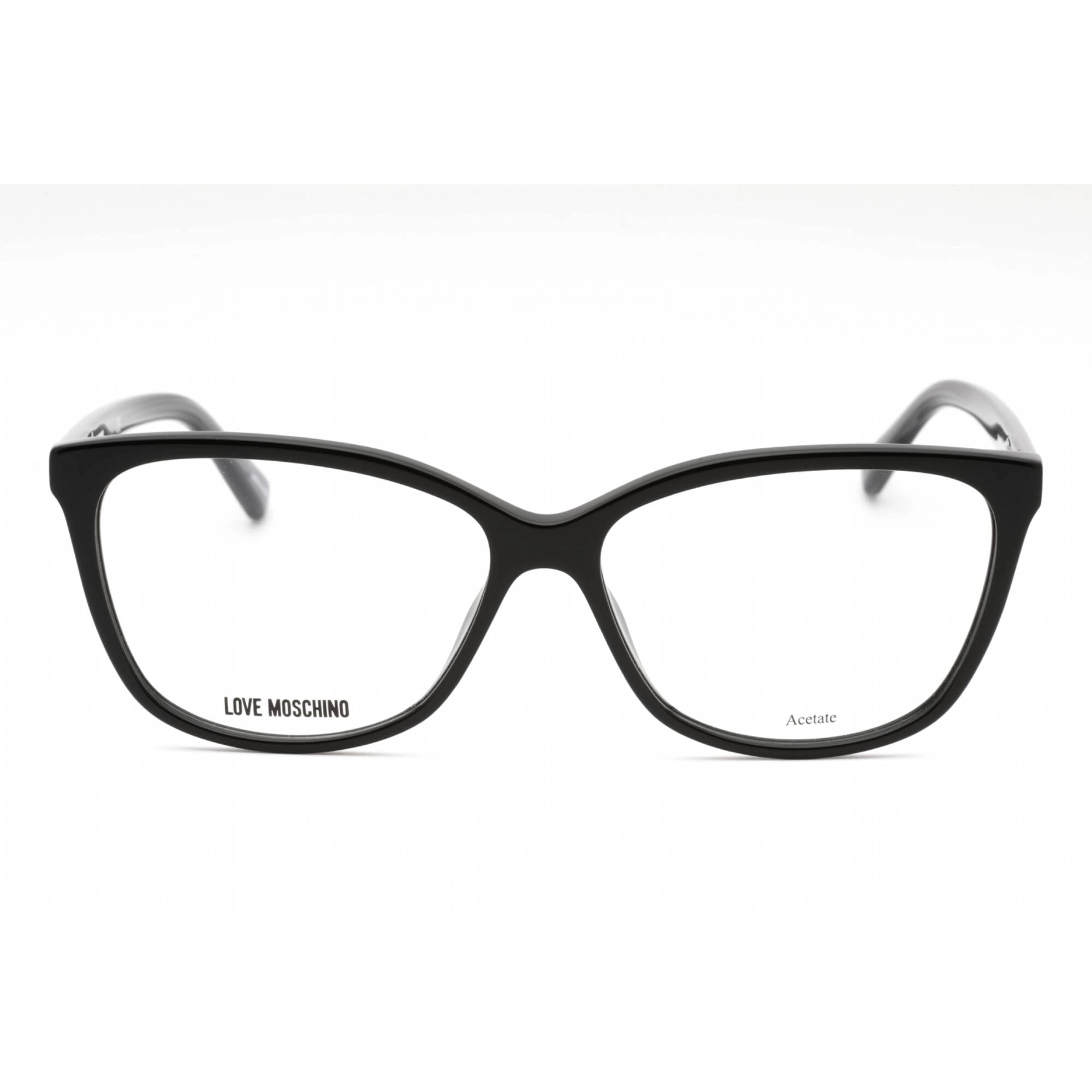 Moschino Love Women's Eyeglasses - Black Plastic Cat Eye Full Rim | MOL546 0807 00