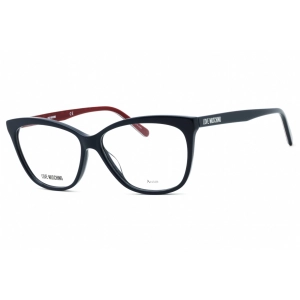 Moschino Love Women's Eyeglasses - Blue Plastic Cat Eye Shape Frame | MOL506 0PJP 00
