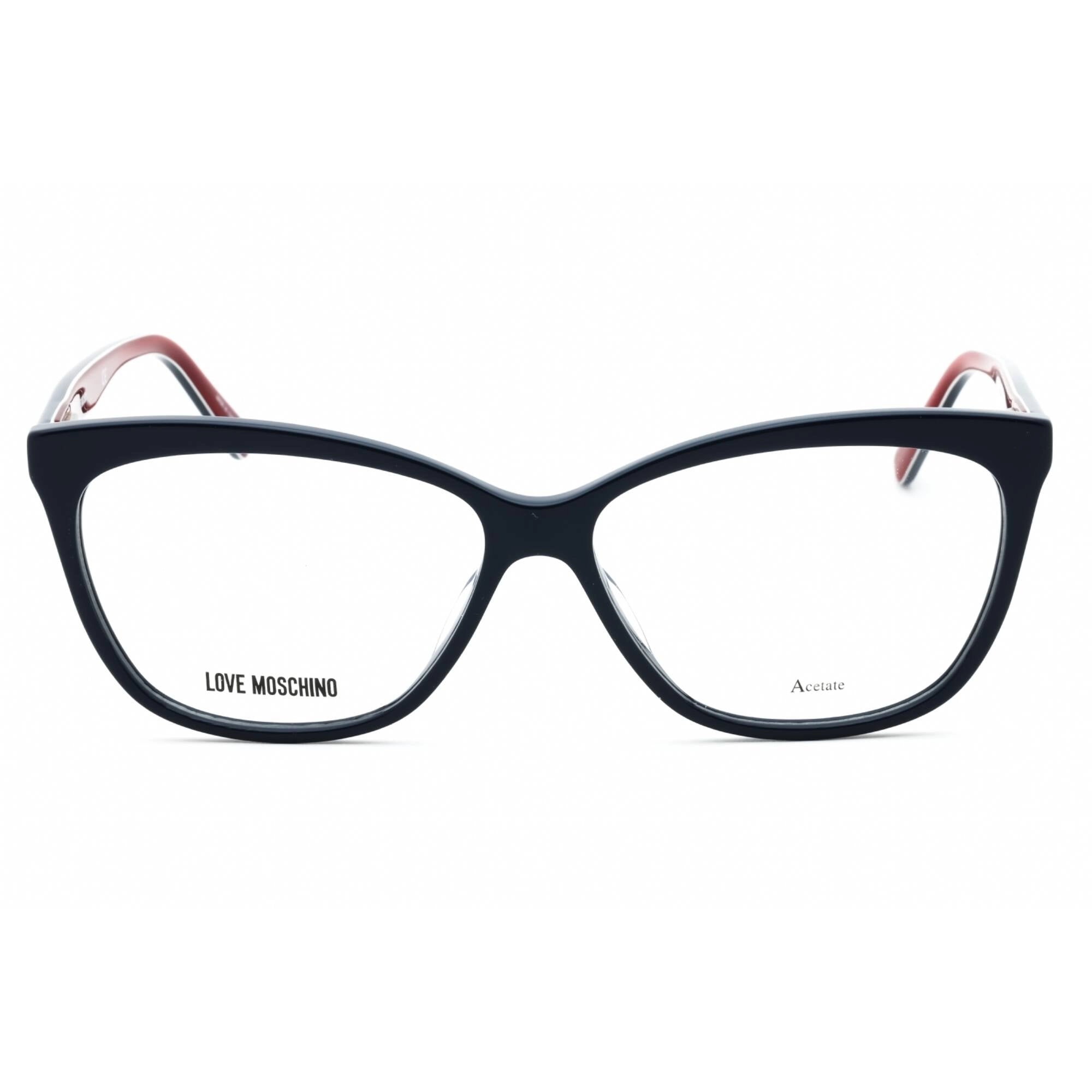 Moschino Love Women's Eyeglasses - Blue Plastic Cat Eye Shape Frame | MOL506 0PJP 00