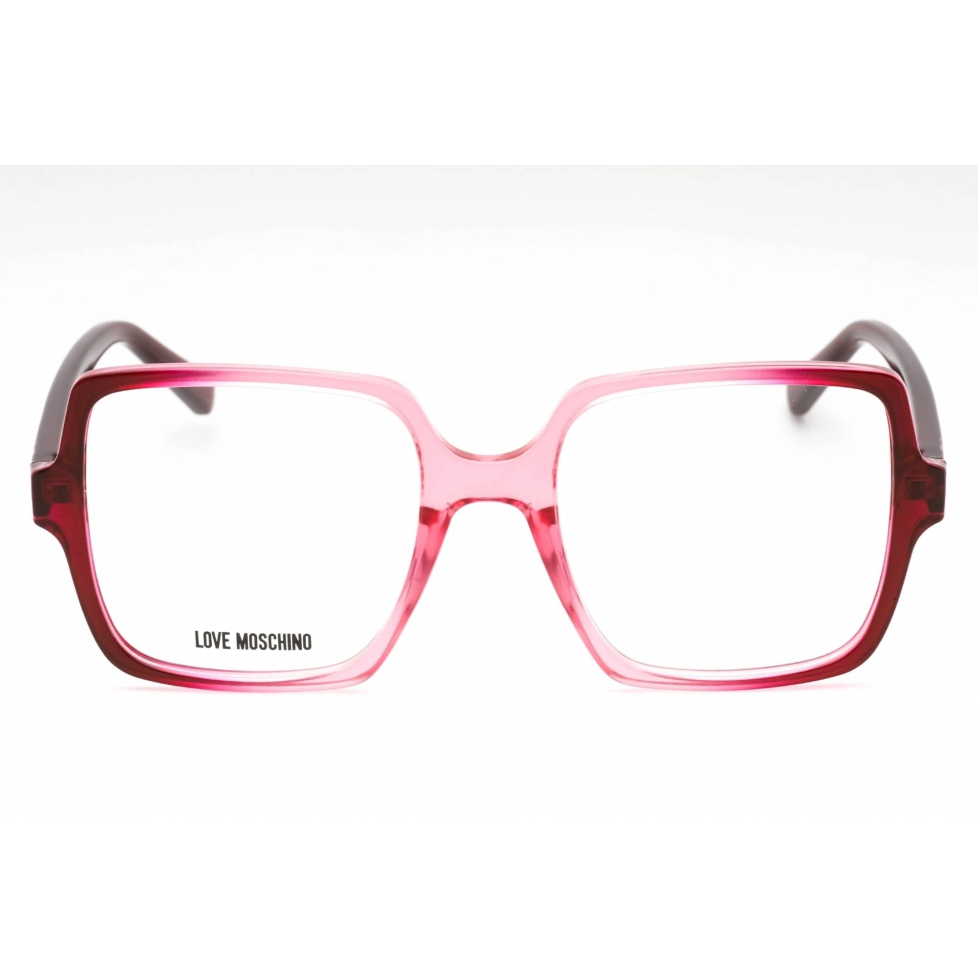 Moschino Love Women's Eyeglasses - Cherry Pink Plastic Butterfly Frame | MOL597 GYL