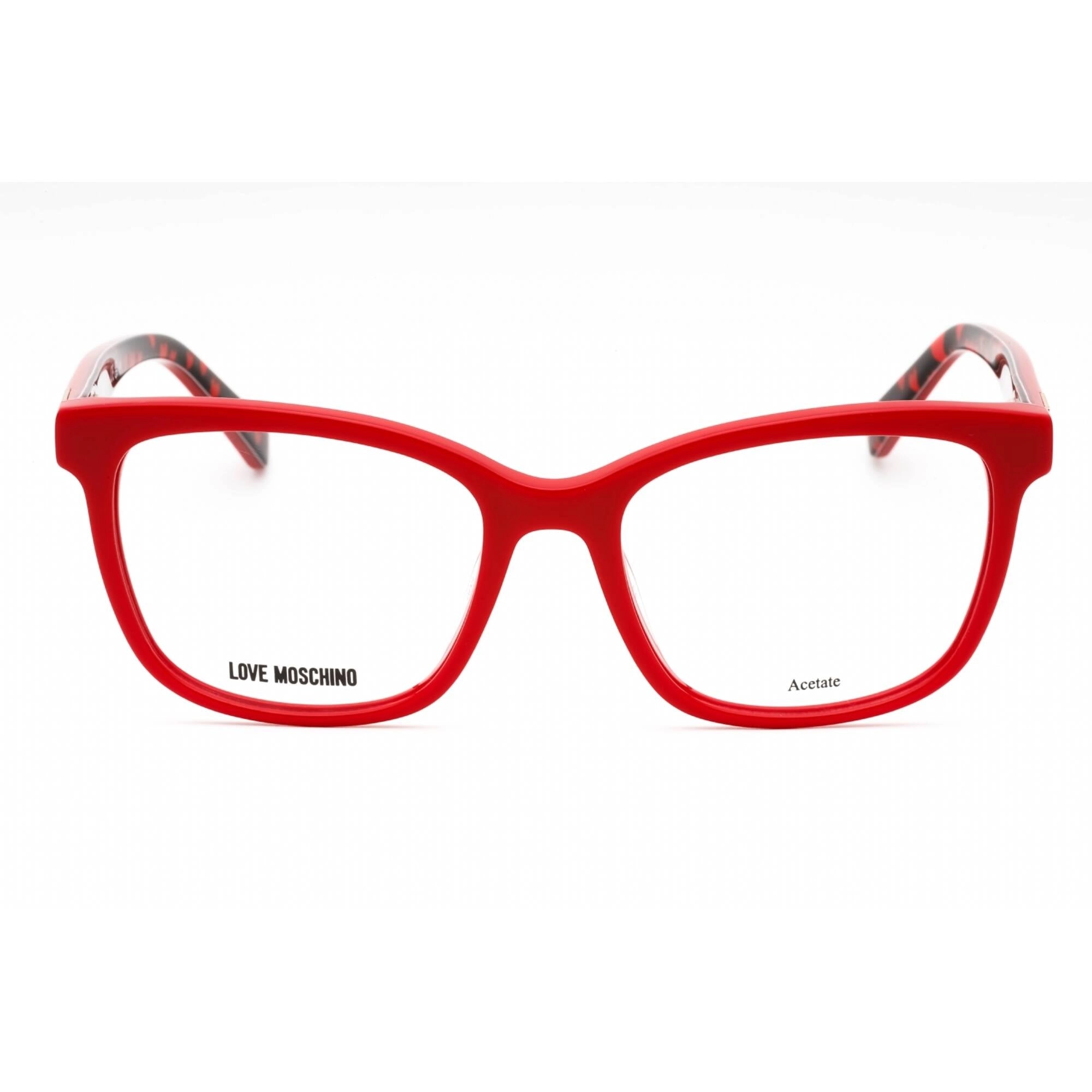 Moschino Love Women's Eyeglasses - Red Plastic Cat Eye Full Rim Frame | MOL585 0C9A 00