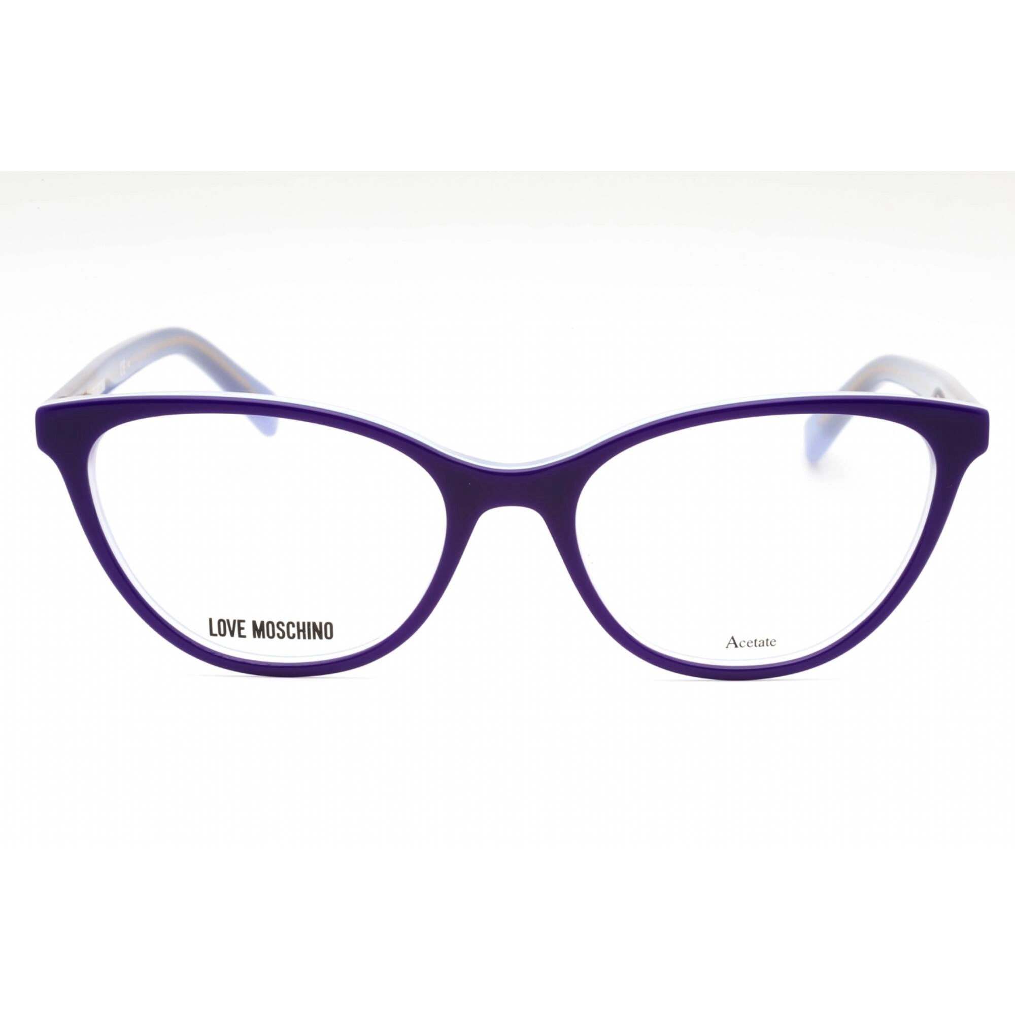 Moschino Love Women's Eyeglasses - Violet Acetate Cat Eye Full Rim Frame | MOL545 B3V