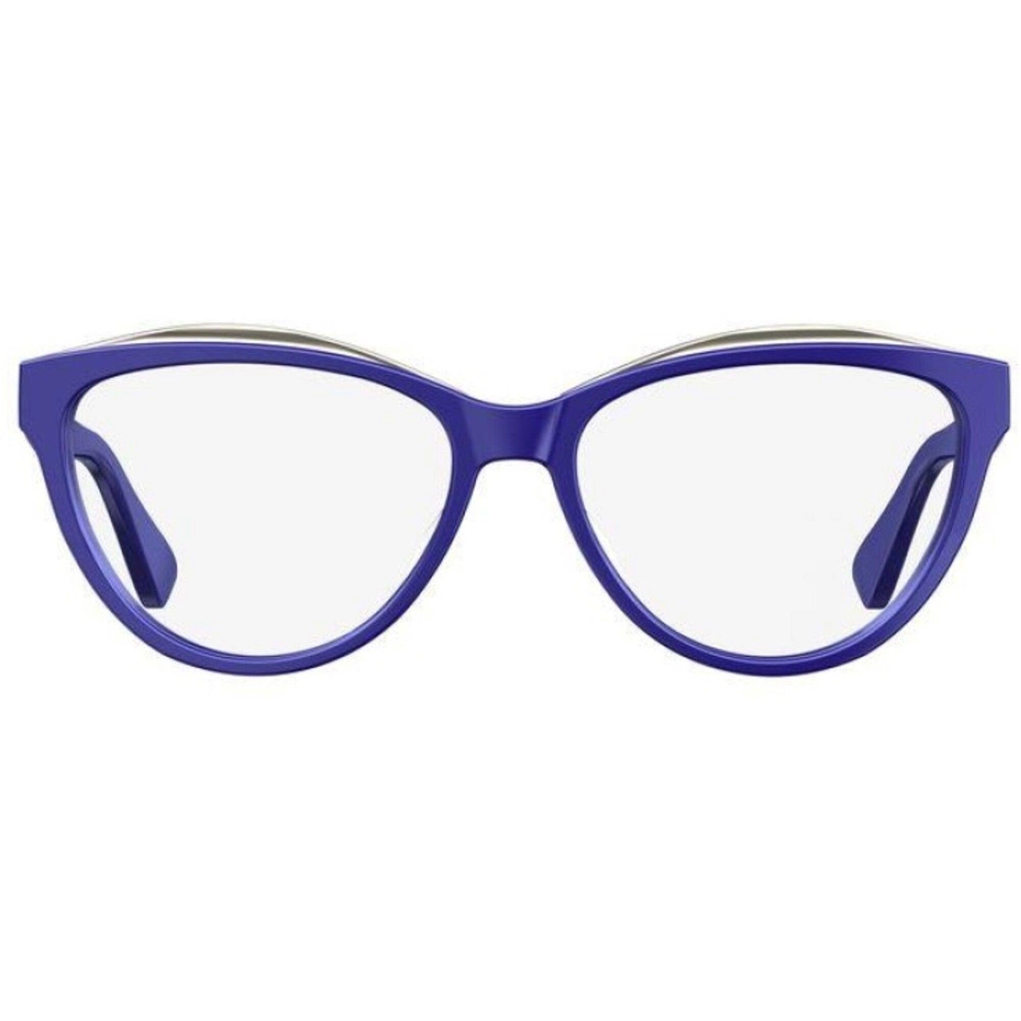 Moschino Women's Eyeglasses - Blue Plastic Cat Eye Frame | MOSCHINO MOS529 0PJP