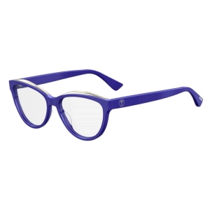 Moschino Women's Eyeglasses - Blue Plastic Cat Eye Frame | MOSCHINO MOS529 0PJP