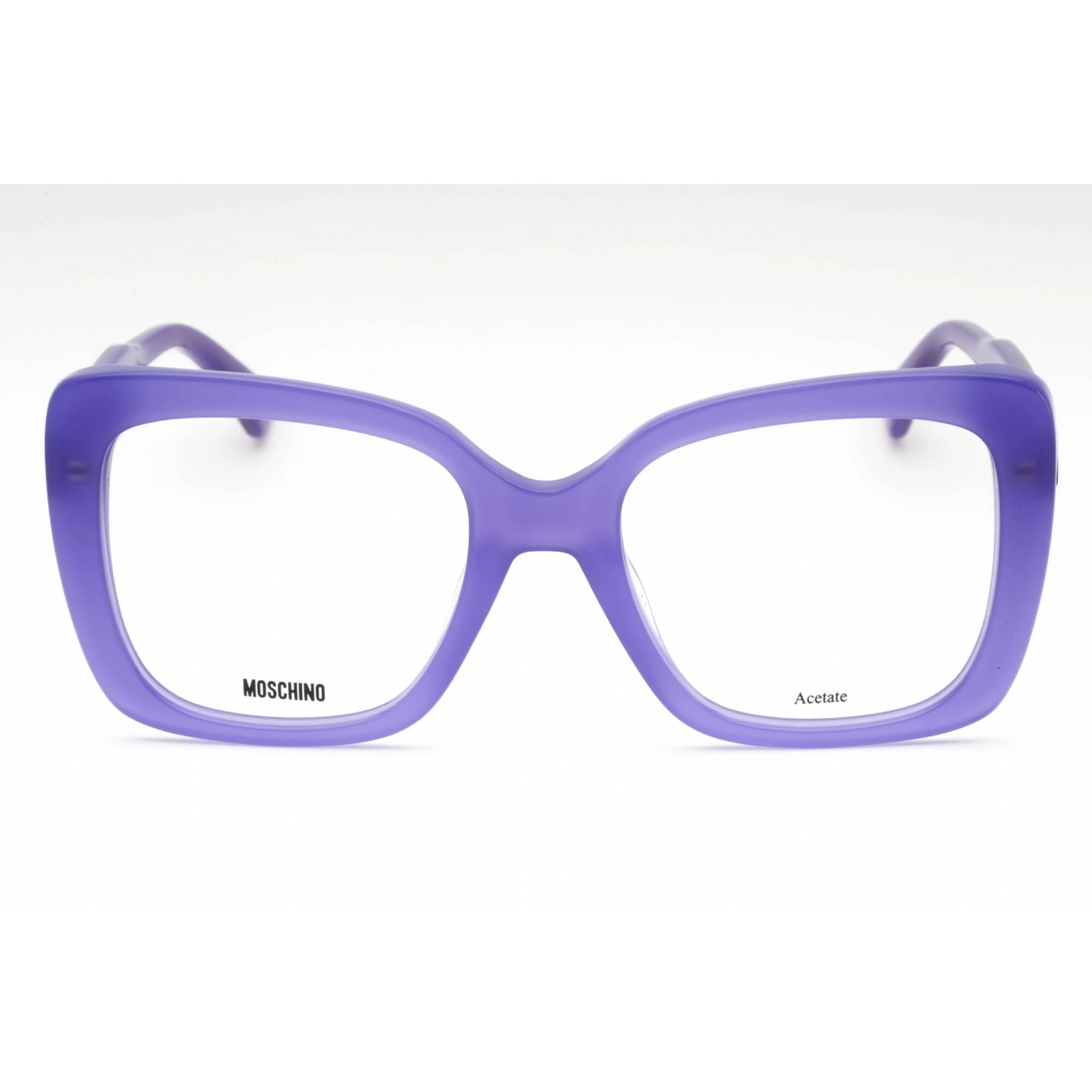 Moschino Women's Eyeglasses - Violet Acetate Butterfly Full Rim Frame | MOS614 B3V