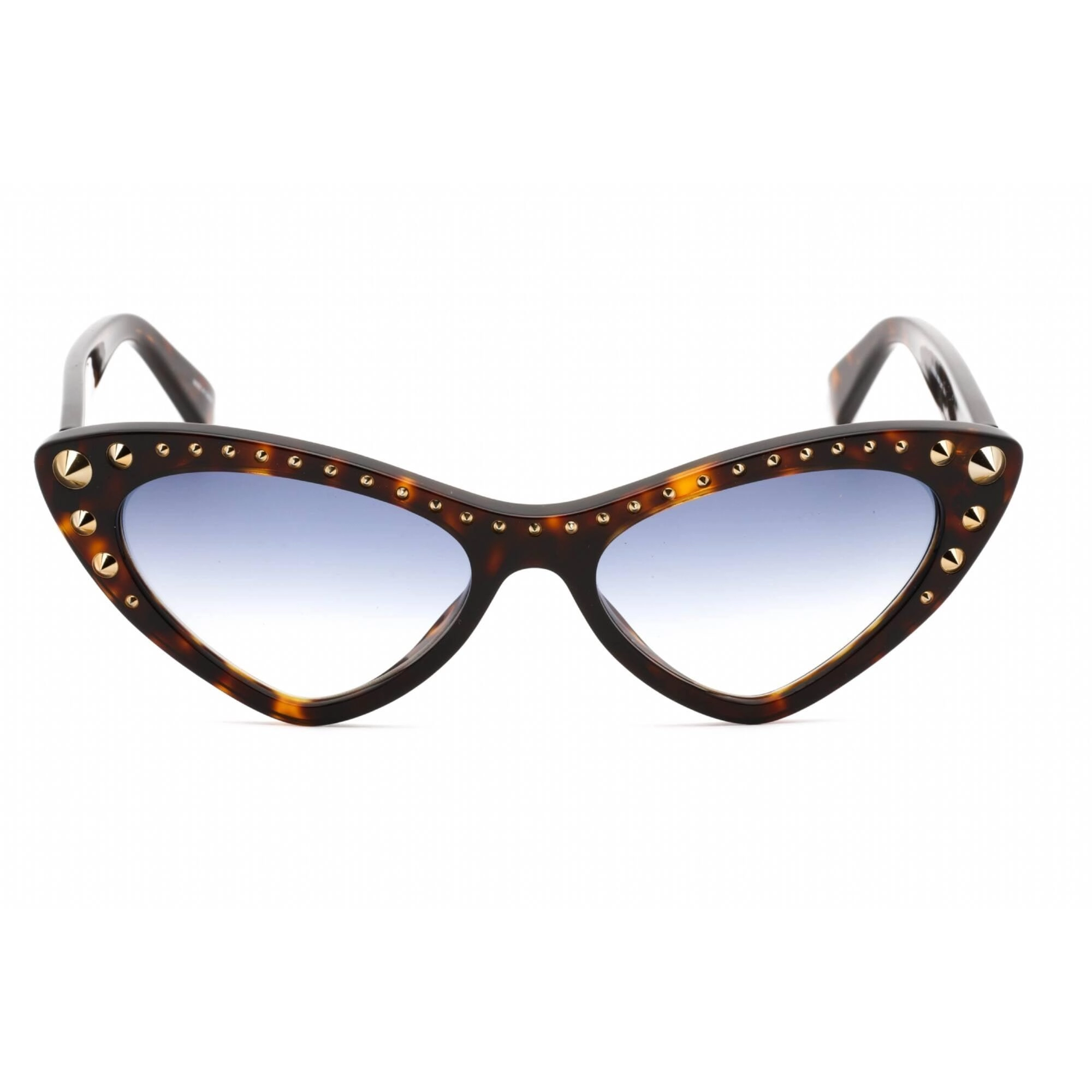 Moschino Women's Sunglasses - Havana Cat Eye Shape Plastic Frame | MOS093/S 0086 08