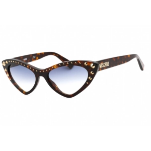 Moschino Women's Sunglasses - Havana Cat Eye Shape Plastic Frame | MOS093/S 0086 08