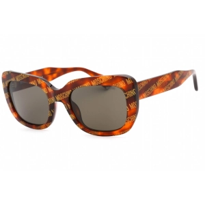 Moschino Women's Sunglasses - Rectangular Plastic Frame Grey Lens | MOS132/S 02VM IR