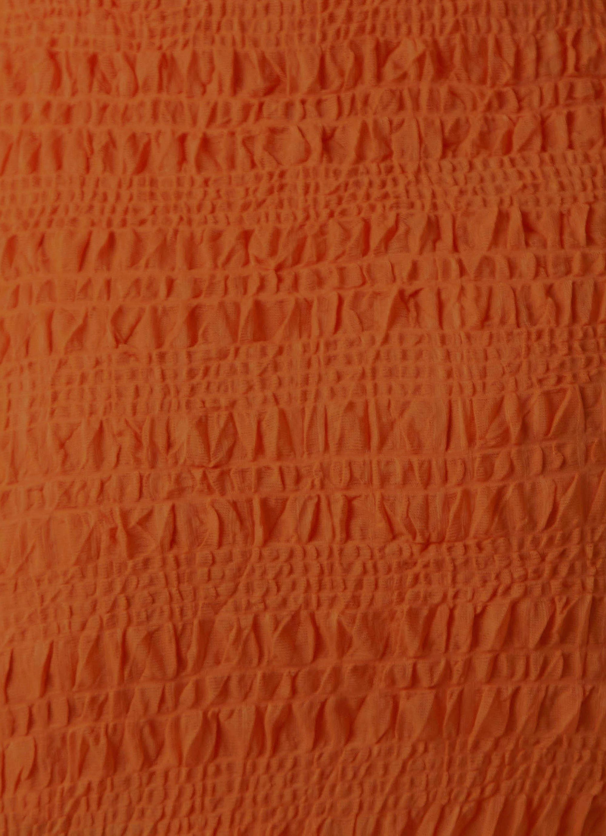 My Type Ruched Mini Skirt - Papaya