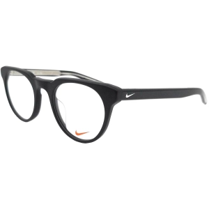 Nike Women's Eyeglasses - Black Plastic Full Rim Round Frame Demo Lens | NIKE KD 28 1