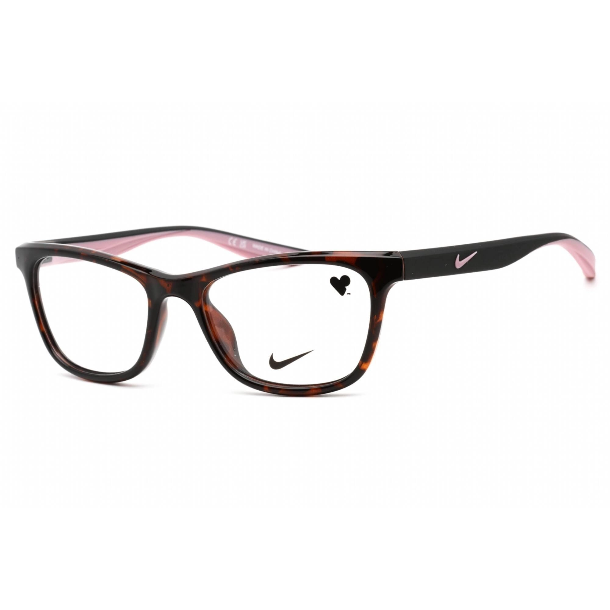 Nike Women's Eyeglasses - Tortoise/Matte Black Plastic Rectangular | NIKE 7047 239