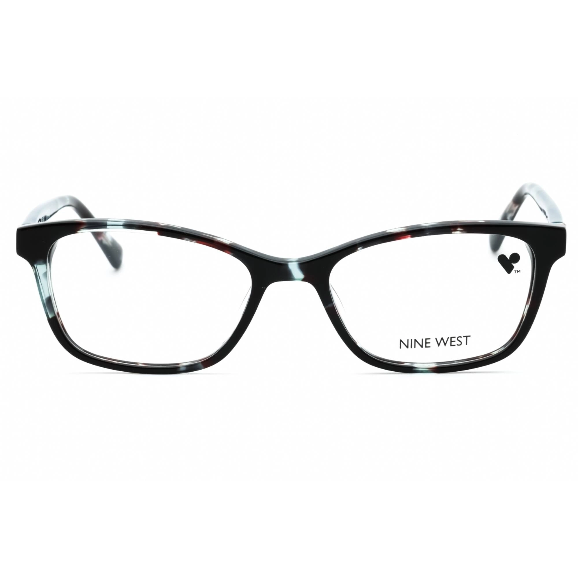 Nine West Women's Eyeglasses - Aqua Tortoise Acetate Rectangular Frame | NW5199 450