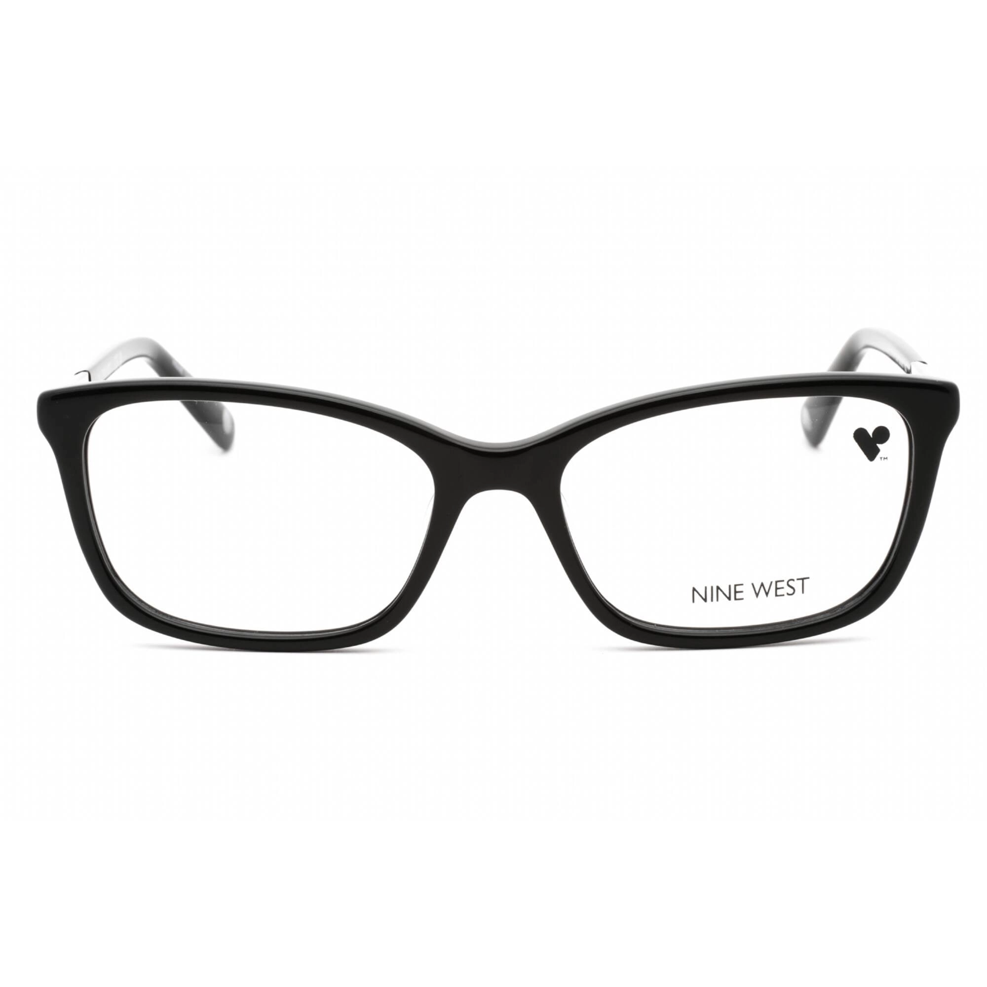 Nine West Women's Eyeglasses - Black Plastic Full Rim Rectangular Frame | NW5179 001