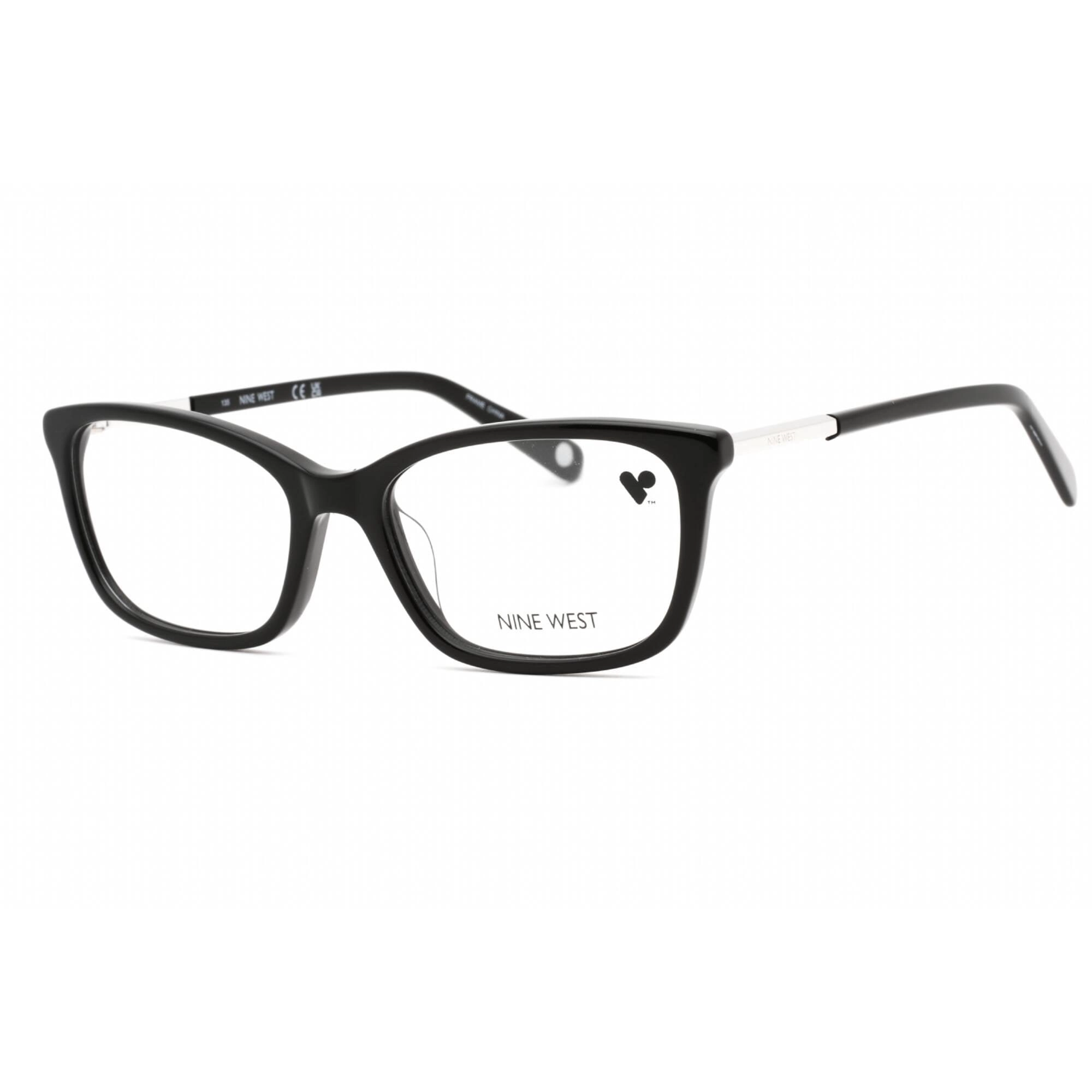 Nine West Women's Eyeglasses - Black Plastic Full Rim Rectangular Frame | NW5179 001