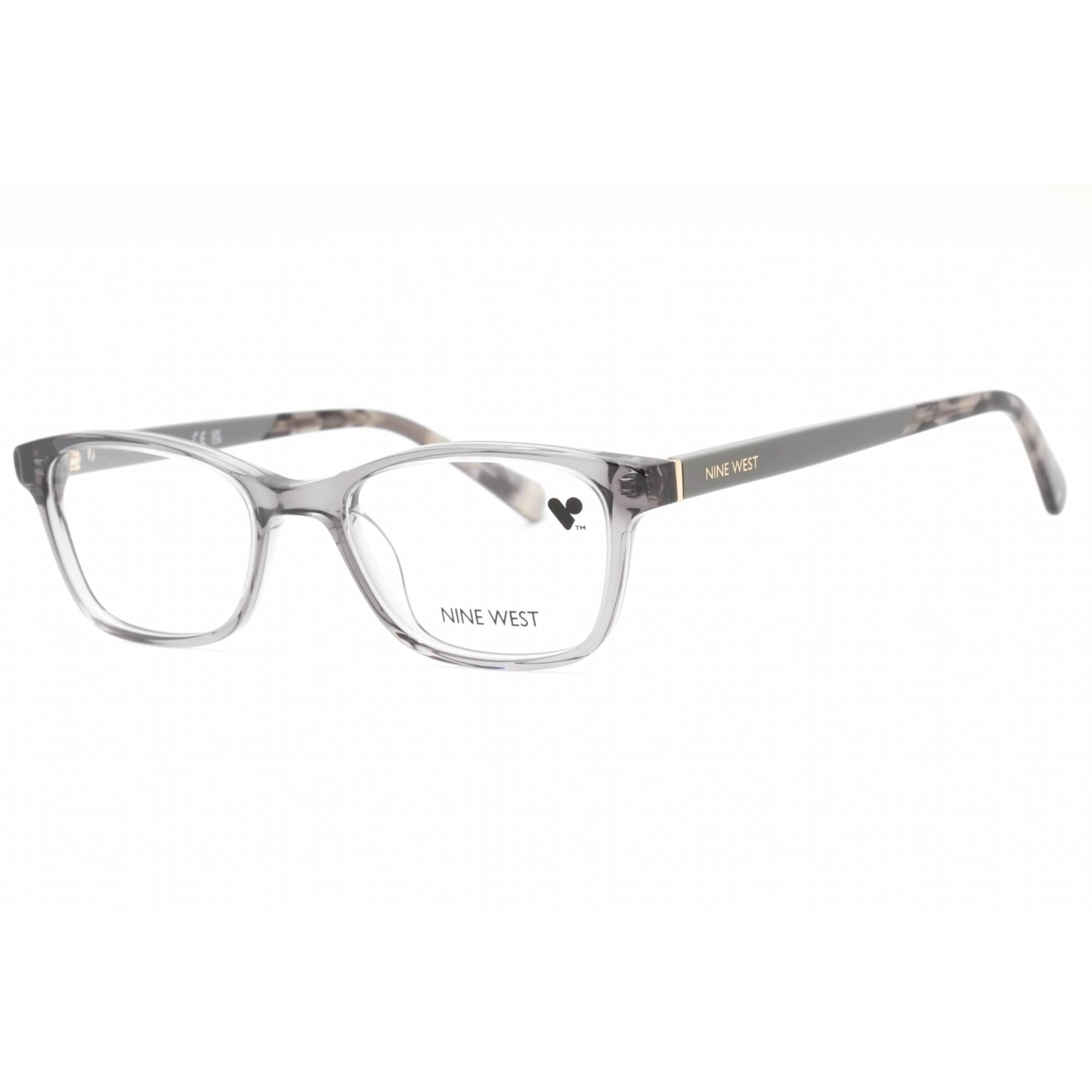 Nine West Women's Eyeglasses - Crystal Grey Acetate Rectangular Frame | NW5199 014