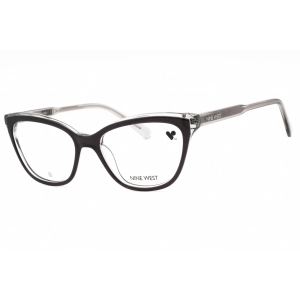 Nine West Women's Eyeglasses - Grey Smoke Laminate Acetate Cat Eye Frame | NW5219 016