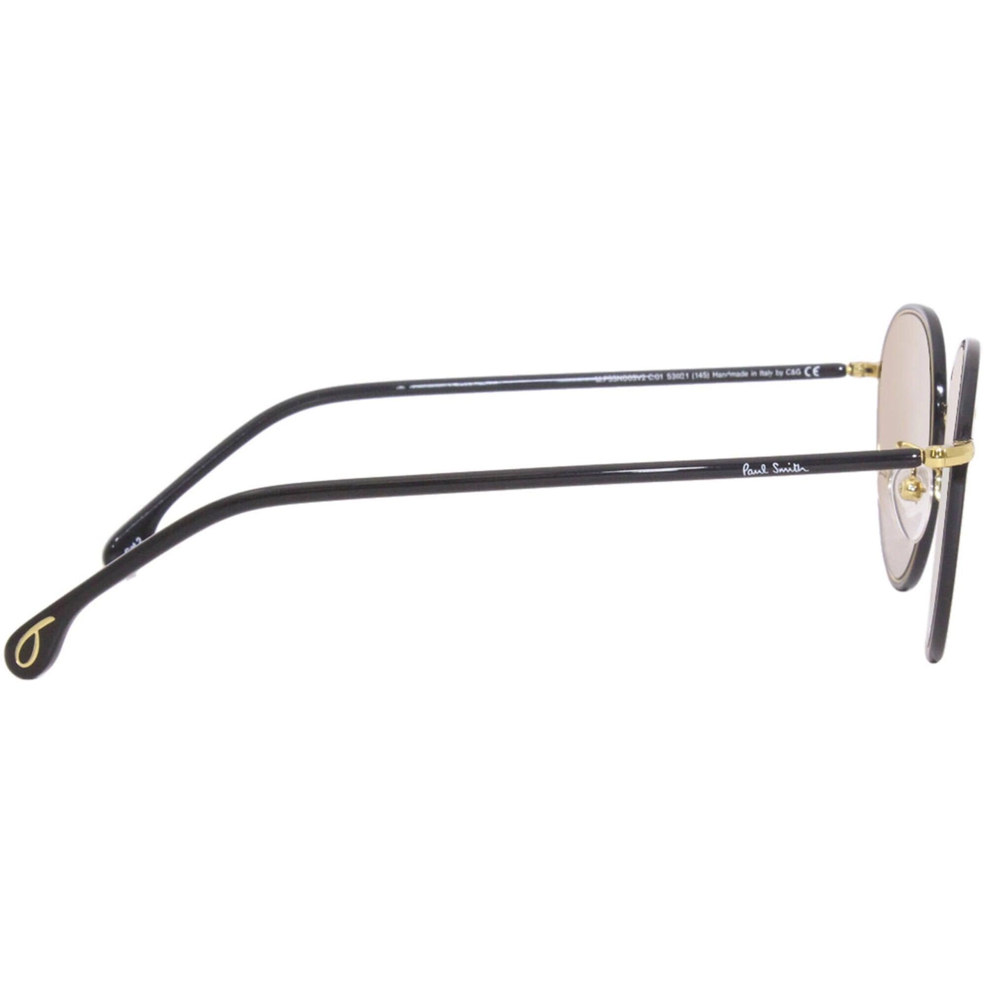 Paul Smith Women's Sunglasses - Black Ink/Gold Round Frame | PSSN003V2S ALBION V2 001