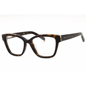 Philipp Plein Women's Eyeglasses - Dark Havana Acetate Cat Eye Frame | VPP034S 0722