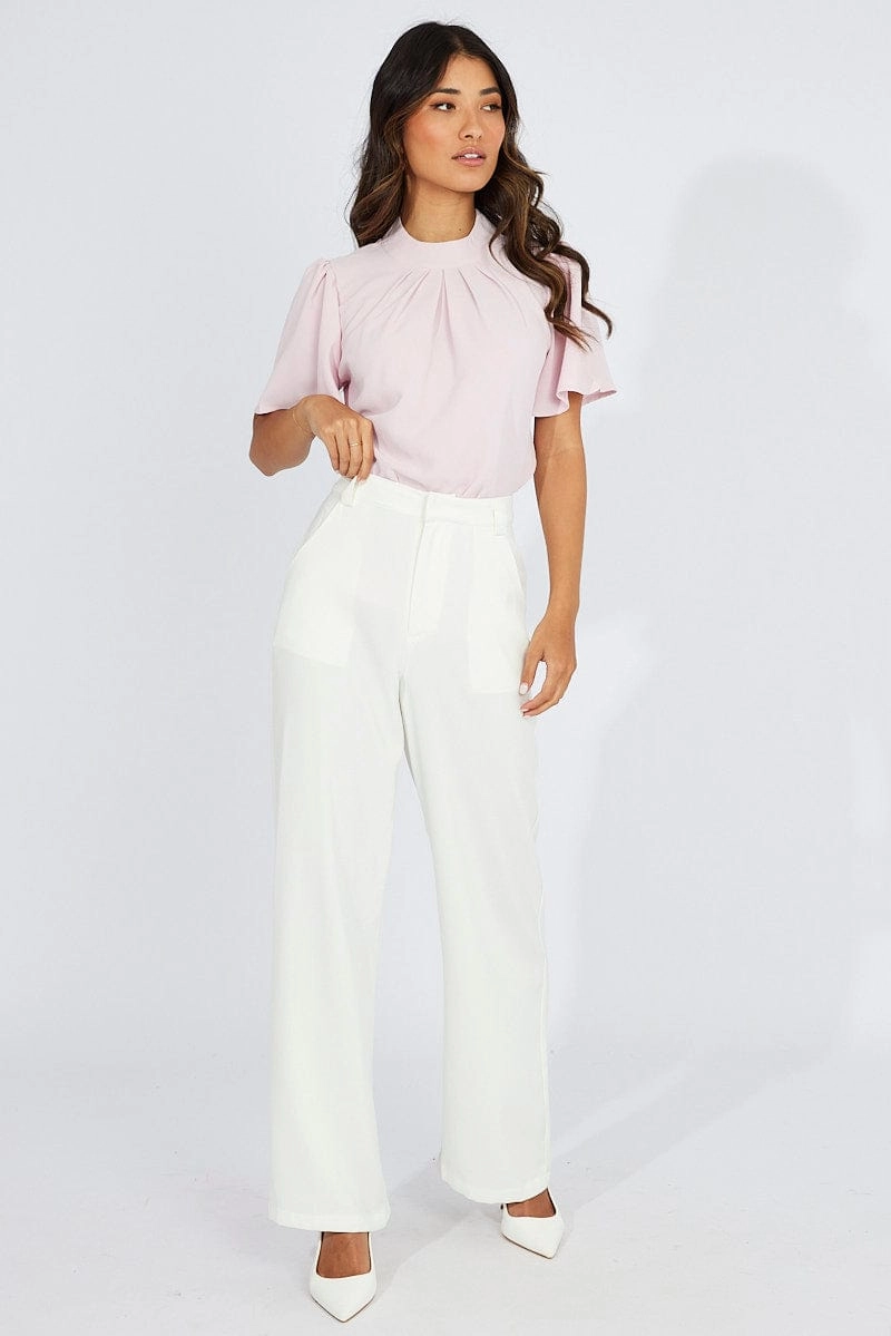Pink Top Short Sleeve