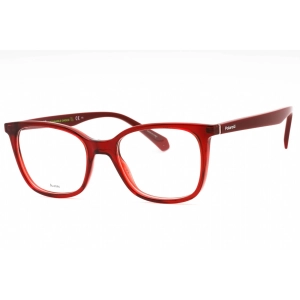 Polaroid Core Women's Eyeglasses - Red Plastic Square Full Rim Frame | PLD D423 C9A
