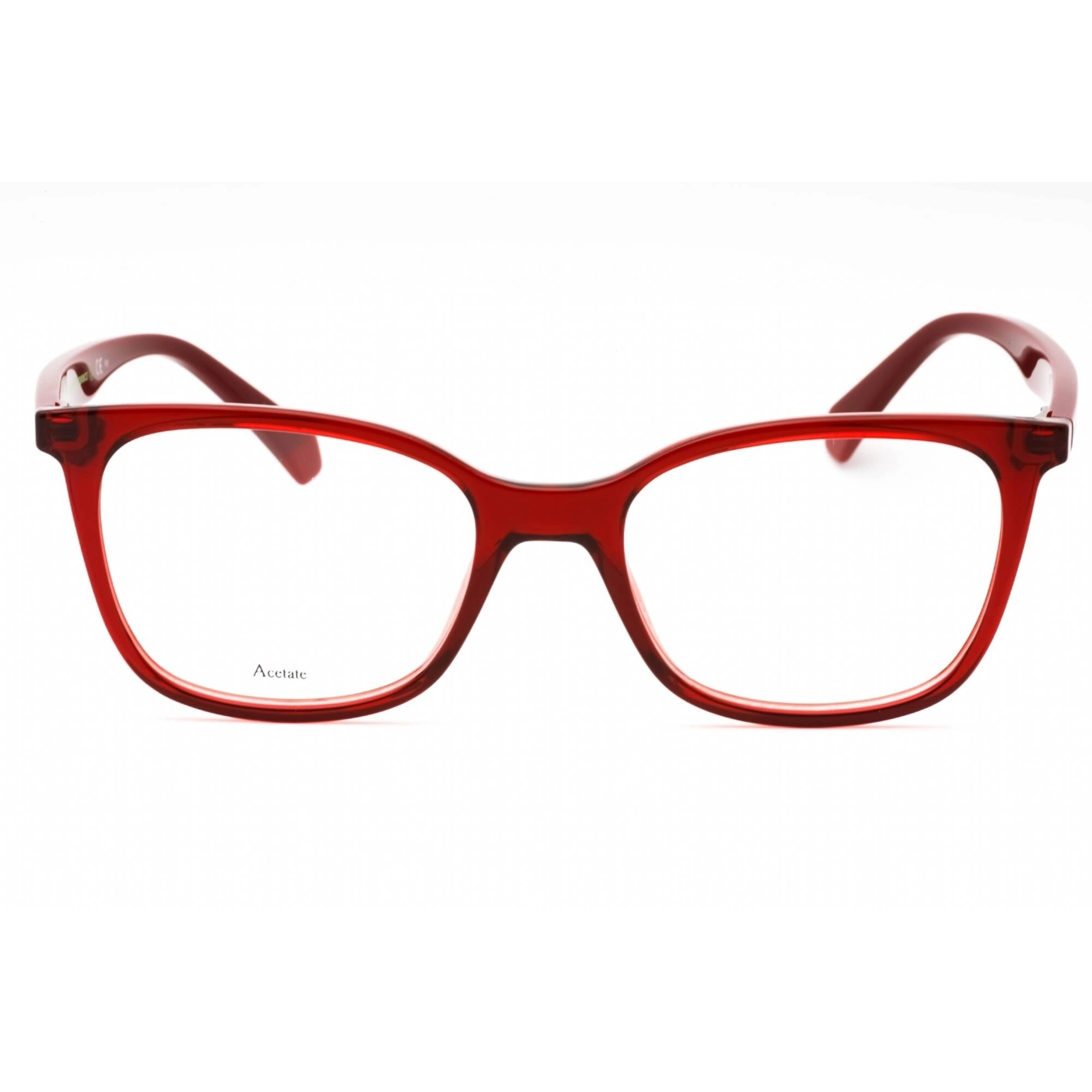 Polaroid Core Women's Eyeglasses - Red Plastic Square Full Rim Frame | PLD D423 C9A