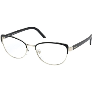 Prada Women's Eyeglasses - Black/Pale Gold Metal Frame, 51 mm | PRADA 0PR 63XV AAV1O1