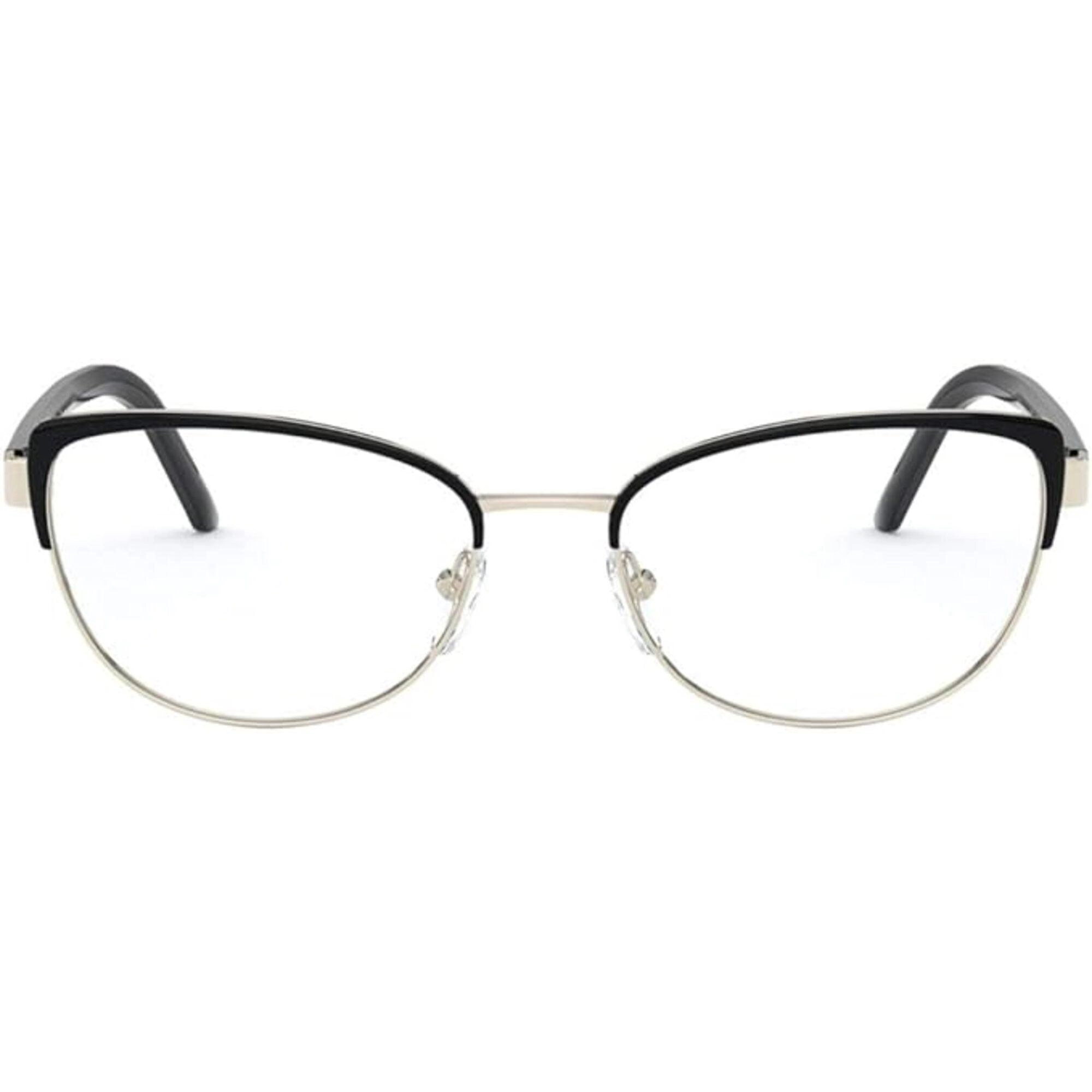 Prada Women's Eyeglasses - Black/Pale Gold Metal Frame, 51 mm | PRADA 0PR 63XV AAV1O1