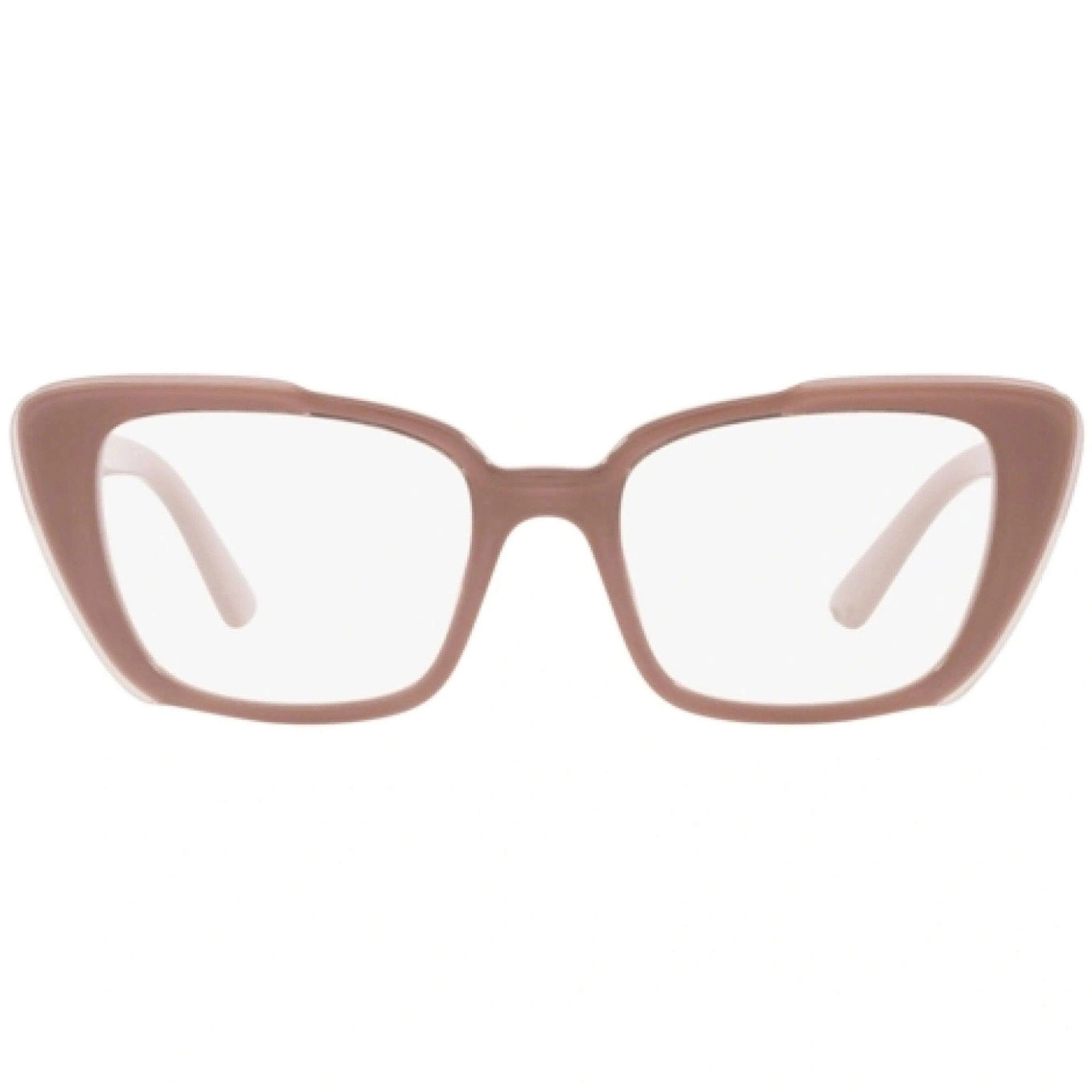 Prada Women's Eyeglasses - Full Rim Pink Alabaster Plastic Cat Eye | 0PR01YV 07V1O1