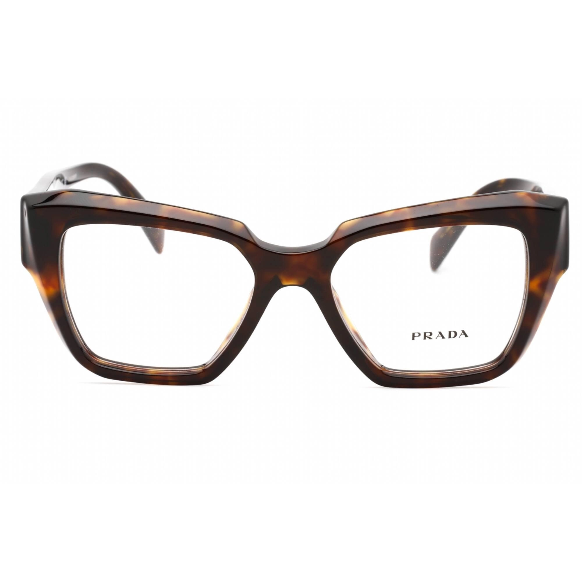 Prada Women's Eyeglasses - Full Rim Tortoise Plastic Cat Eye Frame | 0PR 09ZV 2AU1O1