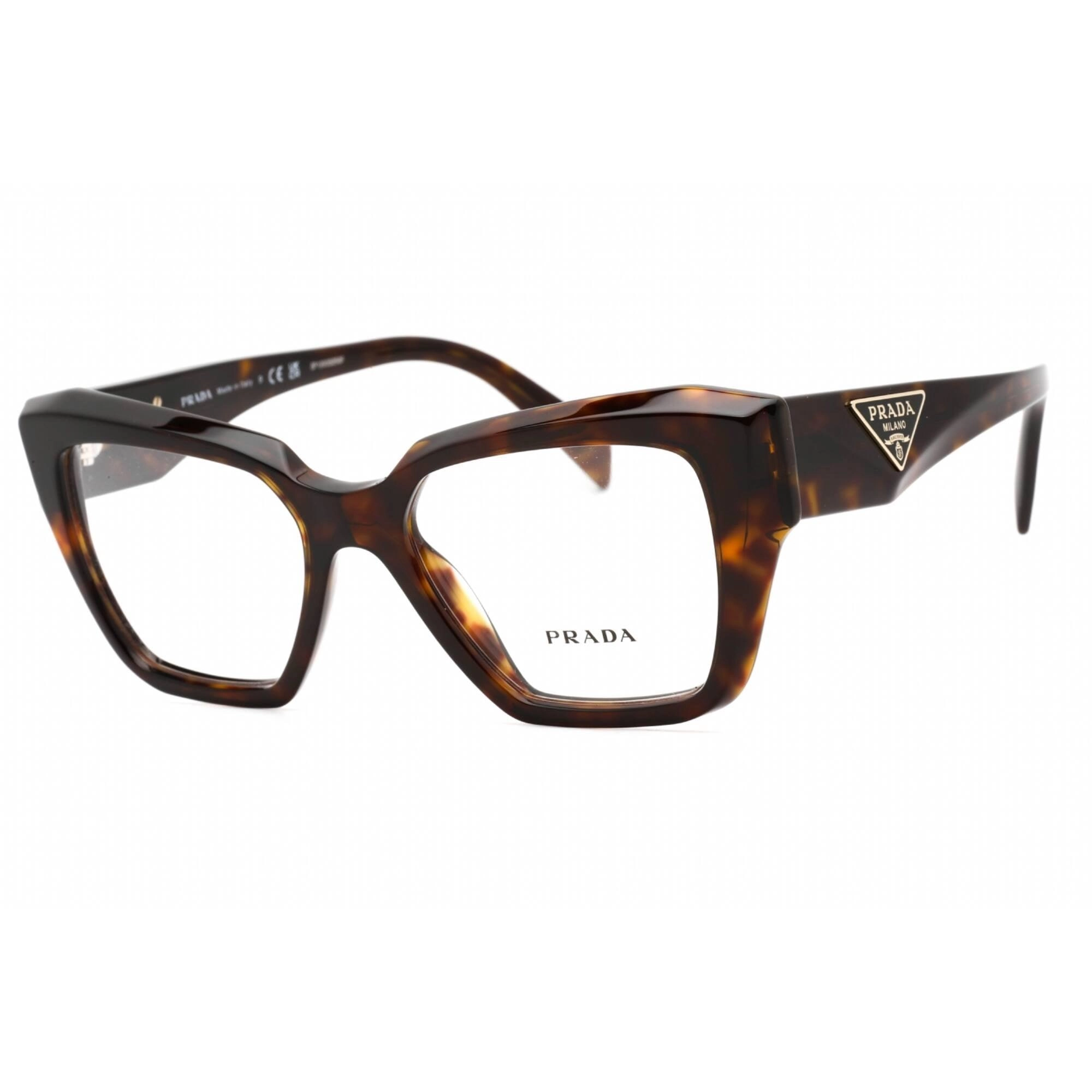 Prada Women's Eyeglasses - Full Rim Tortoise Plastic Cat Eye Frame | 0PR 09ZV 2AU1O1
