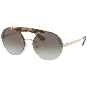 Prada Women's Sunglasses - Metal Round Frame Grey Grad Lens | PRADA 0PR 52US SZ60A737
